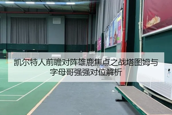 凯尔特人前瞻对阵雄鹿焦点之战塔图姆与字母哥强强对位解析